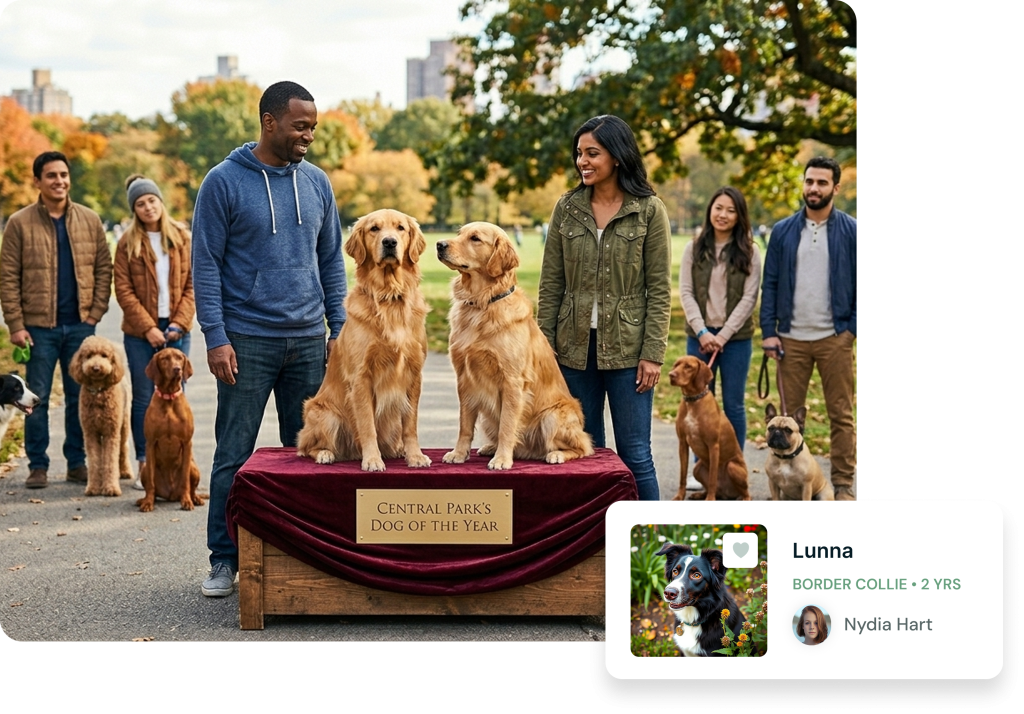 Dog profile UI